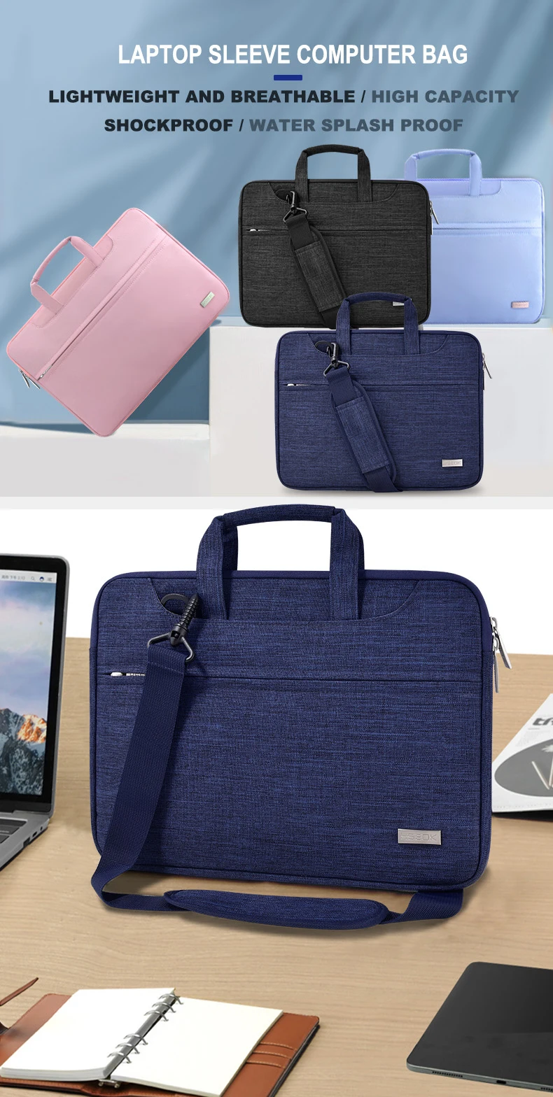New Design 15.6 Inch Laptop Briefcase Waterproof Laptop Shoulder Bag