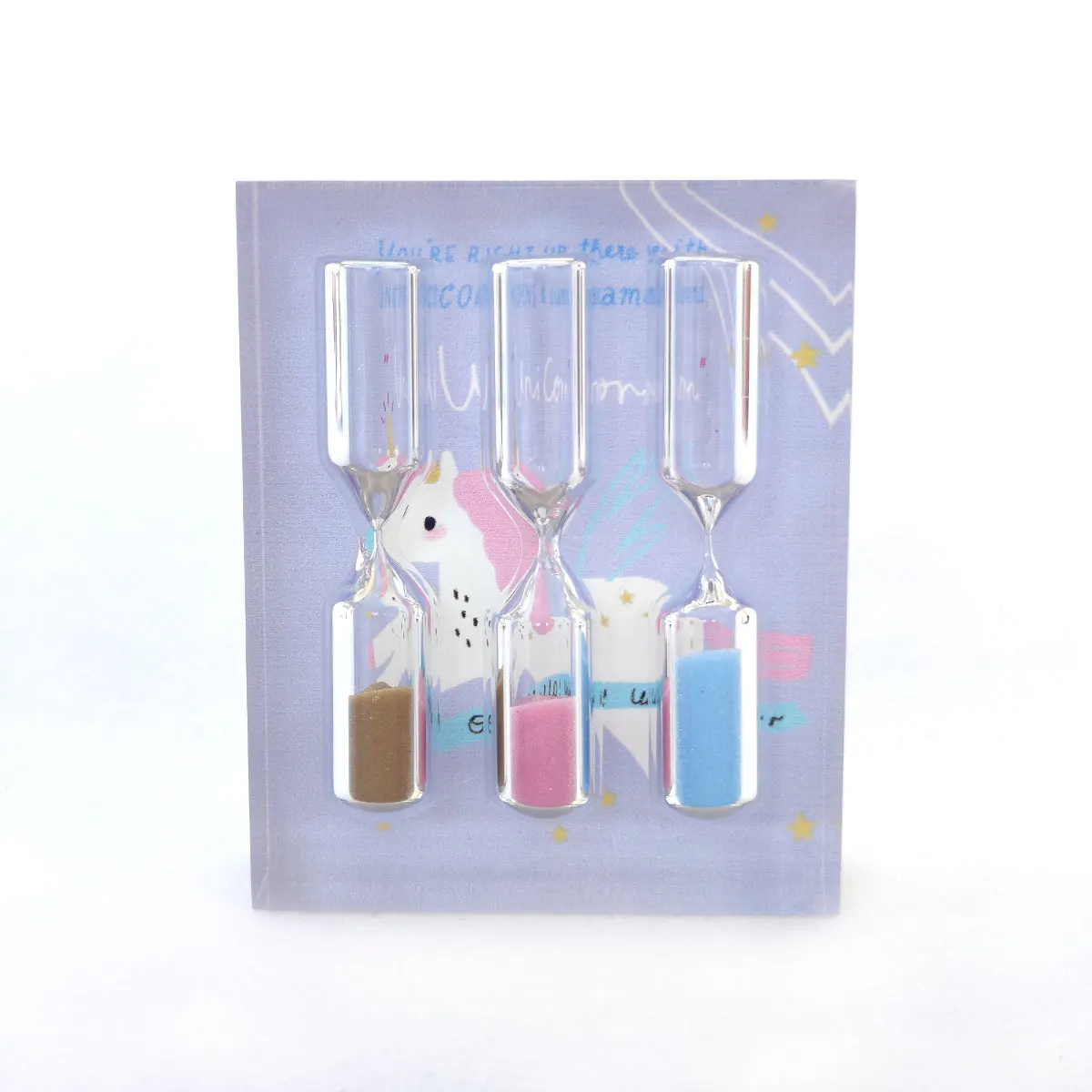 Custom Made Countdown Timing 5 Minutes Transparent Glass Sand Hourglass Creative Sandglass Time Clock