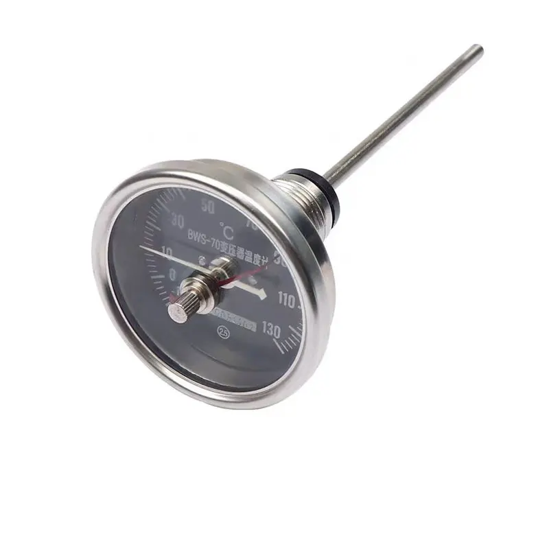 Stainless Steel 500 Bimetal Stem Ts-bx40 Bimetal Thermometer - Buy ...