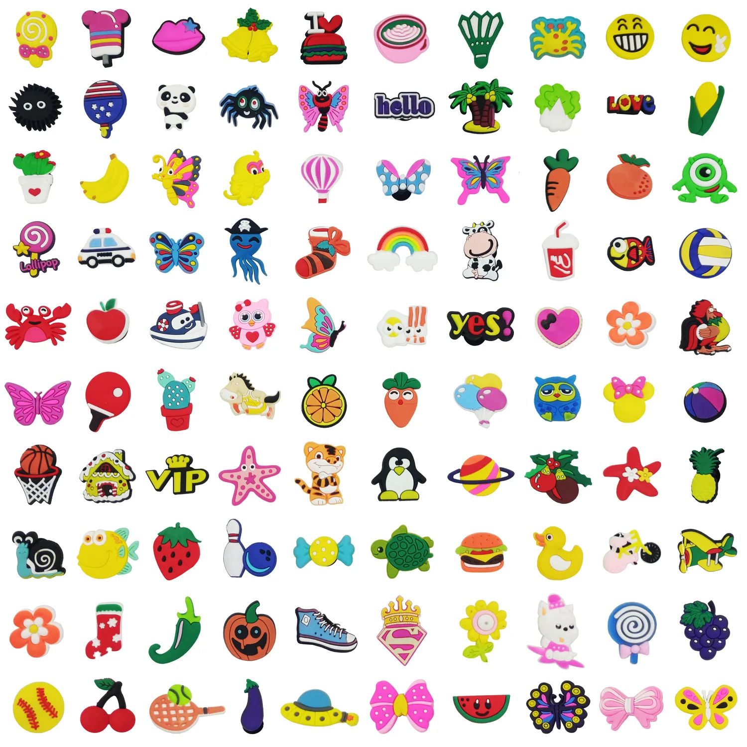 Мультяшные милые Съемные мягкие Кроксы из ПВХ оптовая продажа заглушка украшение для обуви изготовление на заказ Детские