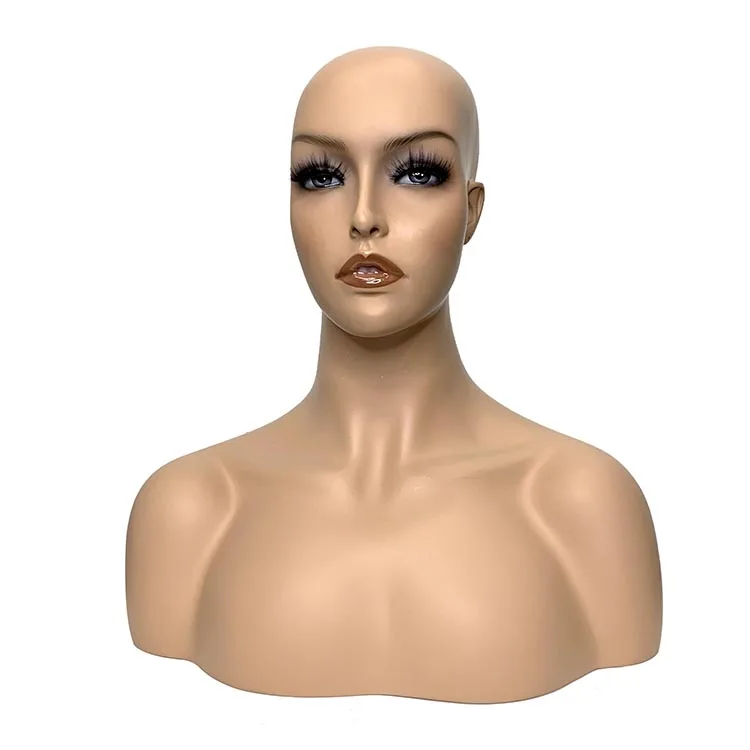 H3291 Wig Mannequins Head Bust Realistic Female Bald Wig Accessories Display Mannequin Head