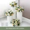 Set color champagne - 4 fiori - 3 pilastri