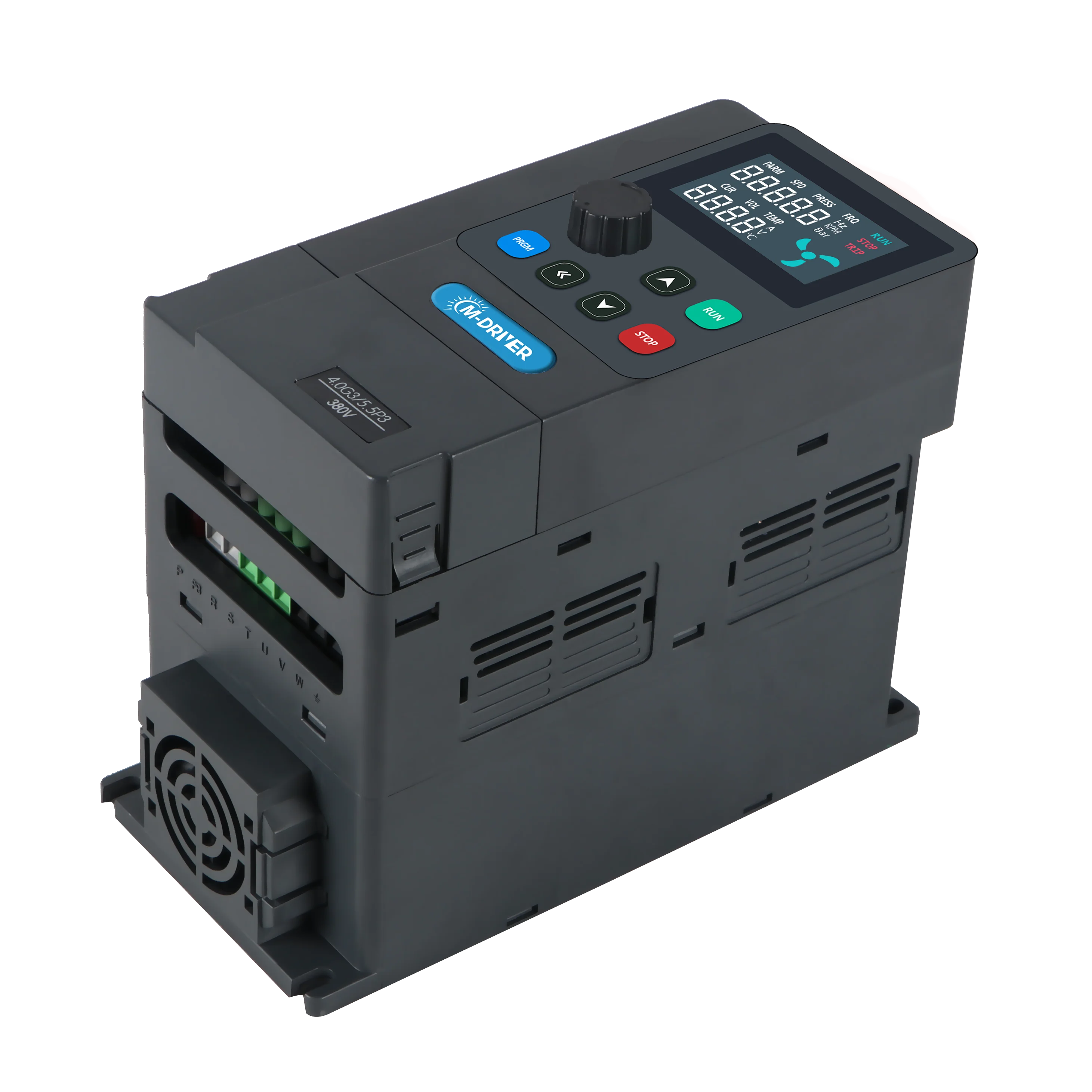 3 Phase 380V Variable Frequency Inverter Converter 4kw Synchronous Asynchronous Motor Speed Drive