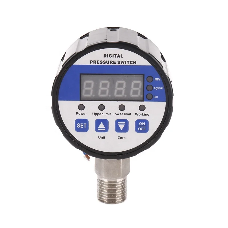 12V Air Digital 60Mpa Controller Oil Water Pressure Control Pressure Gauge Pressure Switch Manometer for Refrigeration