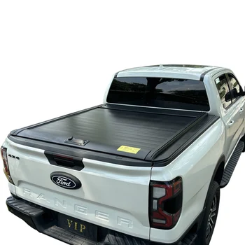 Pickup Truck Bed Cover Retractable Aluminum Alloy Tonneau Cover F150 for gmc sierra New Roller Lid ford Ranger tacoma