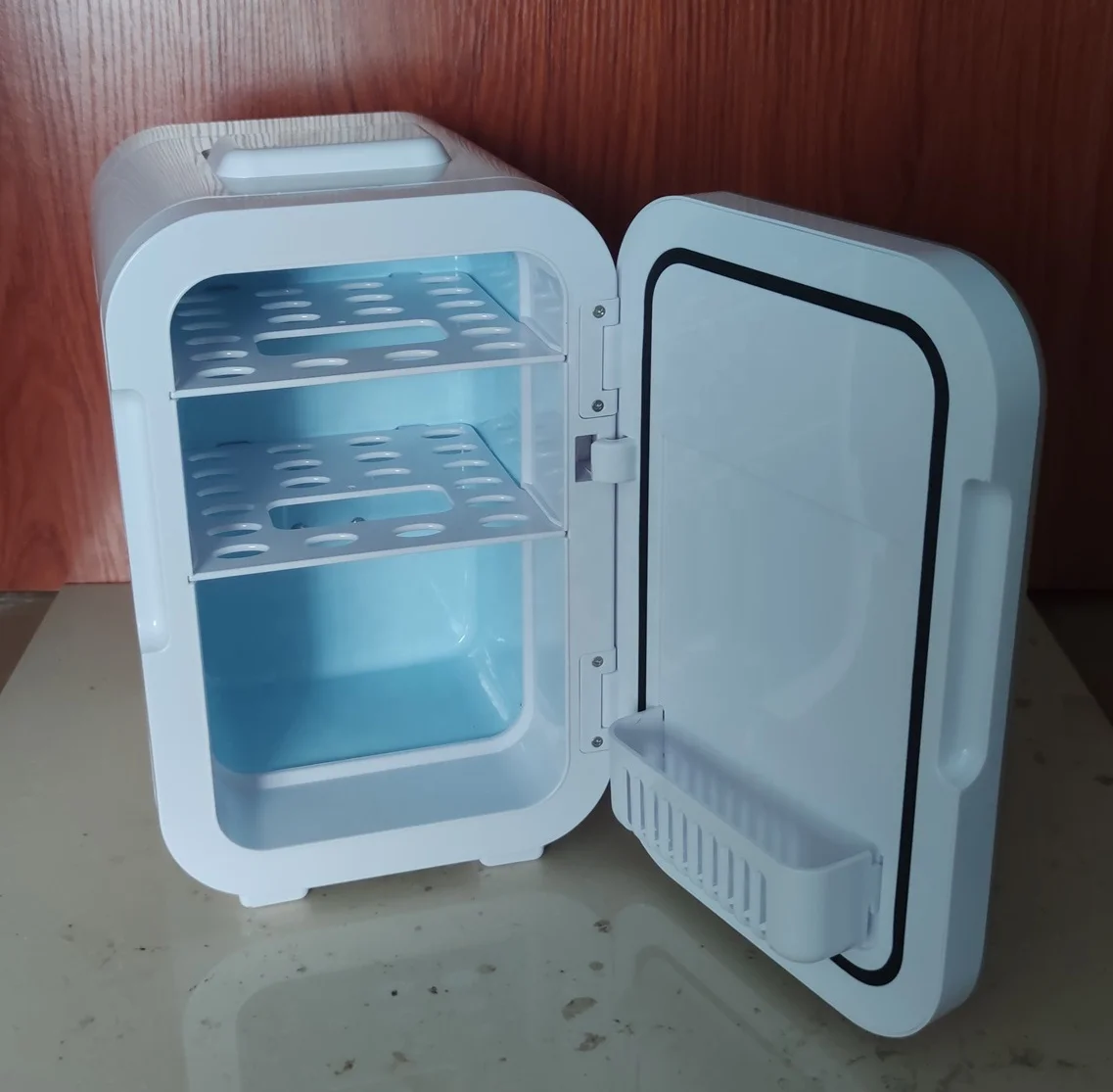 8L Customized Color Clean Marble Door Mini Cosmetic Fridge Mini Frigo Mini Koelkast