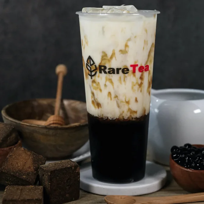 Instant Drink Strawberry Fruit Flavored Milk Tea Powder For Brewing