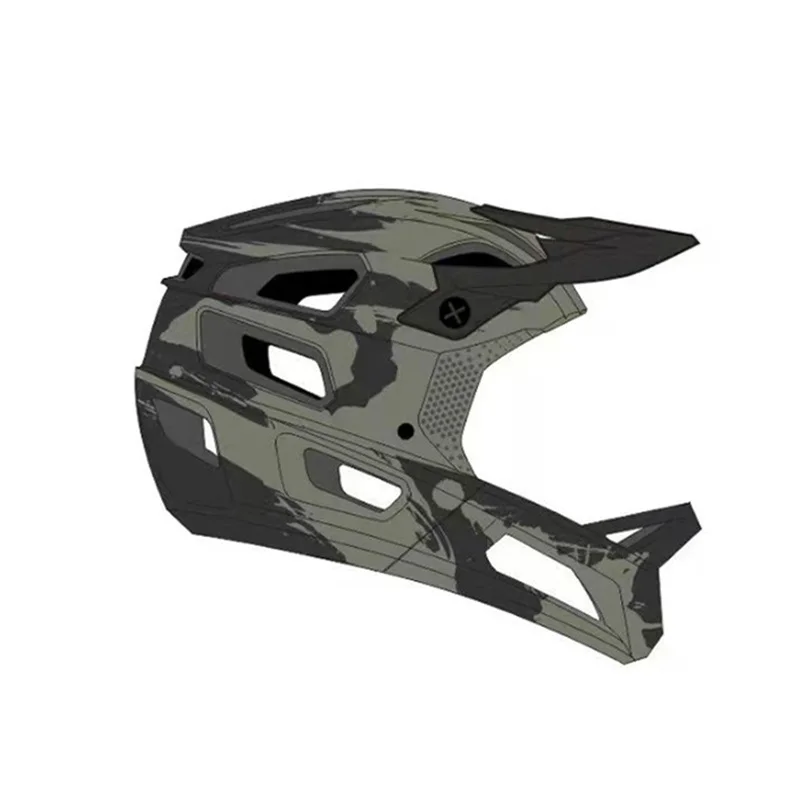 Yoloon New Launched Bike Helmet Full Face Unique Design Mtb Helmet Full