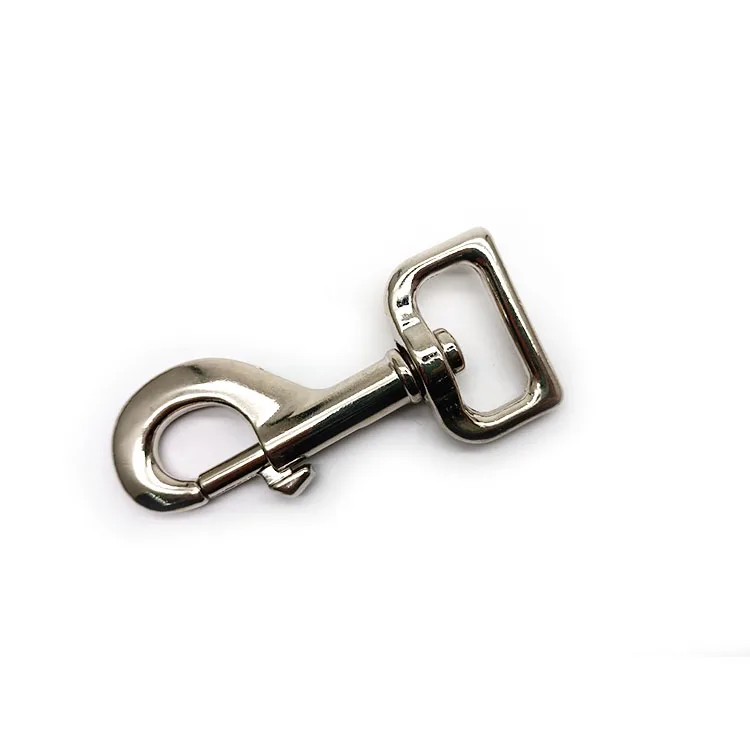 25mm Metal High Quality Metal Eye Hooks Clasp Pet Dog Leash Swivel Snap Hook Webbing Carabiner for Dogs Lanyard Hook