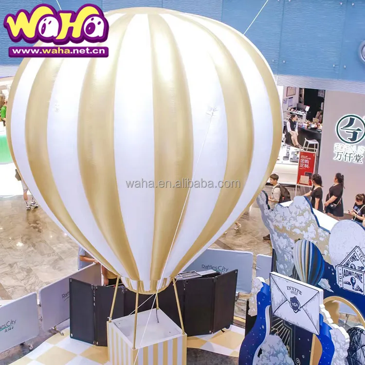Premium Hanging Hot Air Balloon Inflatable, Long-Lasting Advertising Inflatable for Mall Ceiling Displays & Night Events