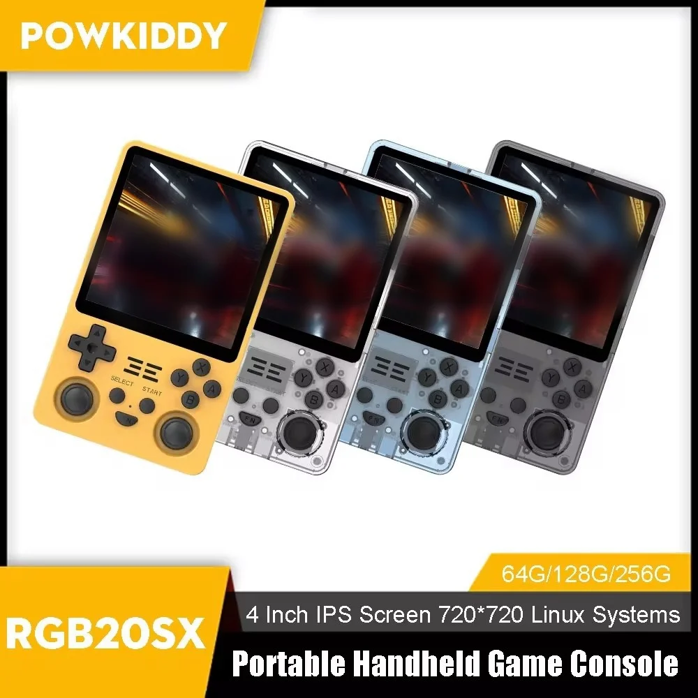 Powkiddy RGB20SX - 4.0-Inch Arcade Game Console with 400+ Games