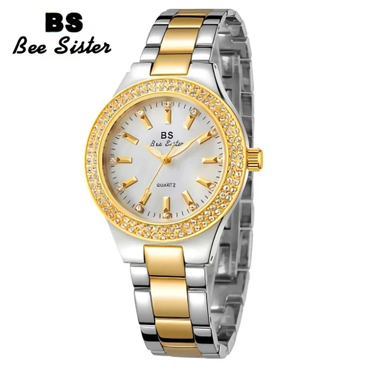 BS Bee Sister FA1581 Niche Glitter Full Diamond Women Watch(Silver Blue) |  ZA | PMC Jewellery