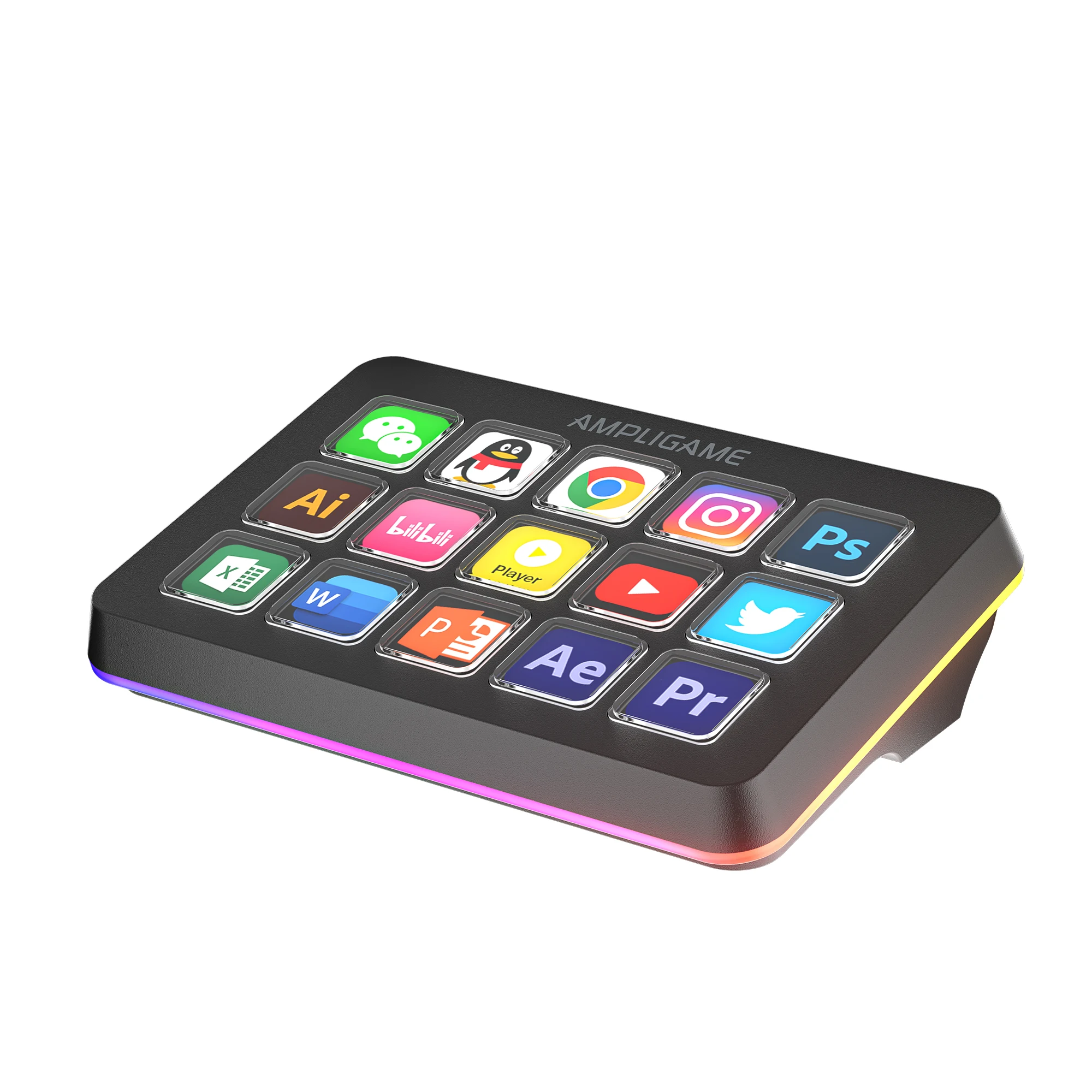Fifine Ampligame D6 RGB Stream Controller – 15 Programmable Keys