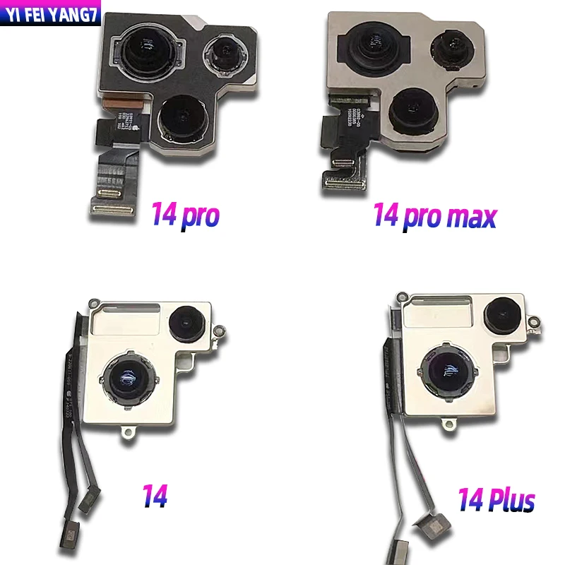 Оригинальная запасная задняя камера с датчиком для iphone 14 Pro Max 14 Plus 13 12 11 XS X Max задняя камера с синим светом