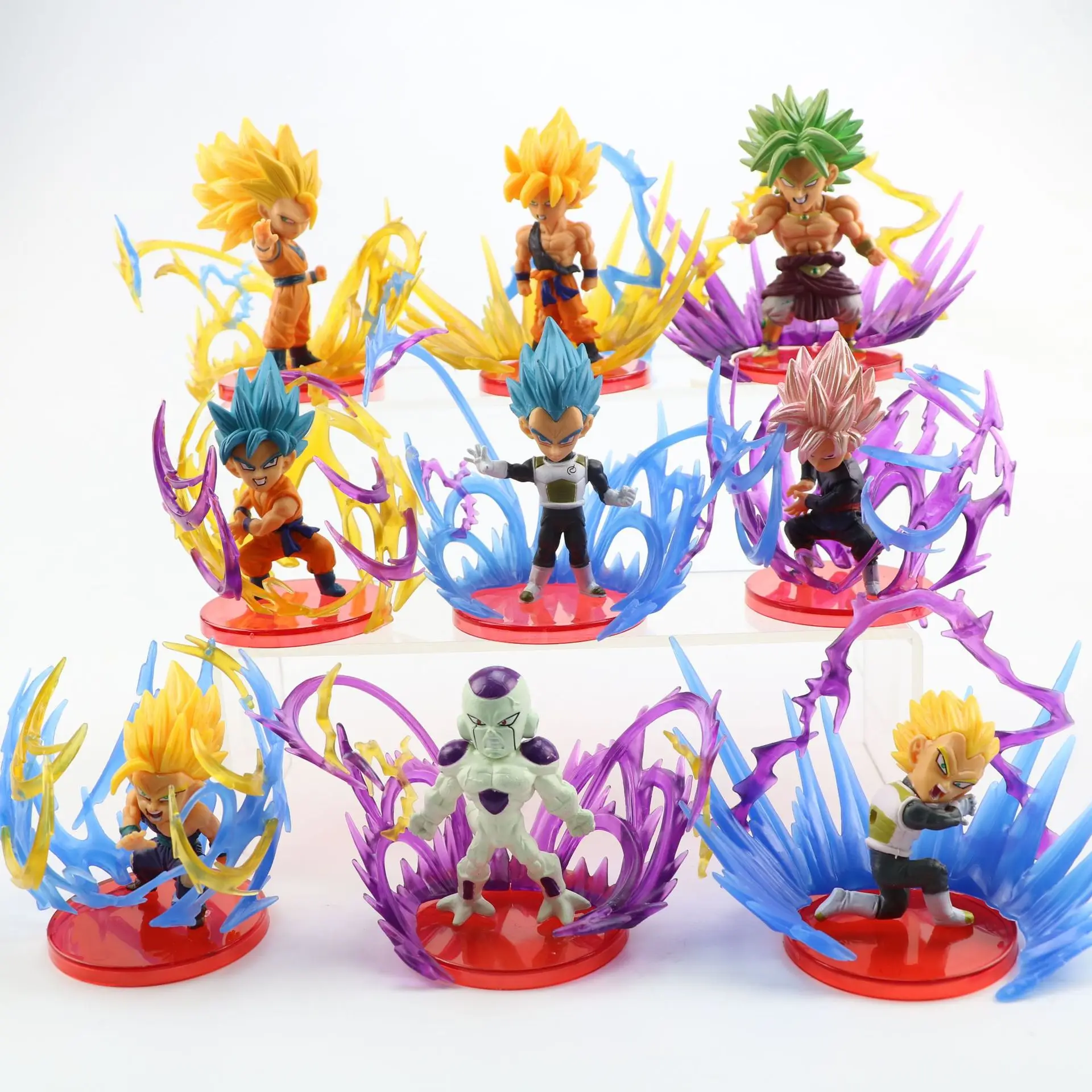 Dragon Ball Vegeta Trunks Action Figures Super Saiyan Son Goku Gohan Models Toys 