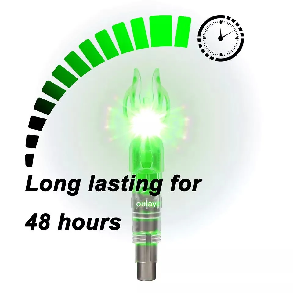 Archery Double Led Light Arrow Nocks Srewin Insert Type 0.2440.246inner Diameter Shafts