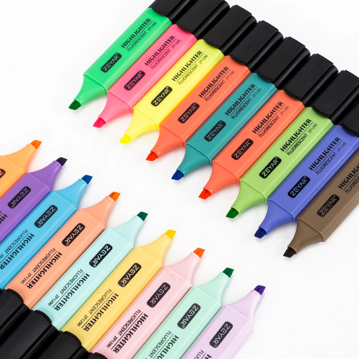 zeyar highlighter pen pastel colors chisel