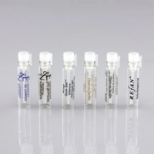 Source customized mini glass perfume sample vial and tester bottle