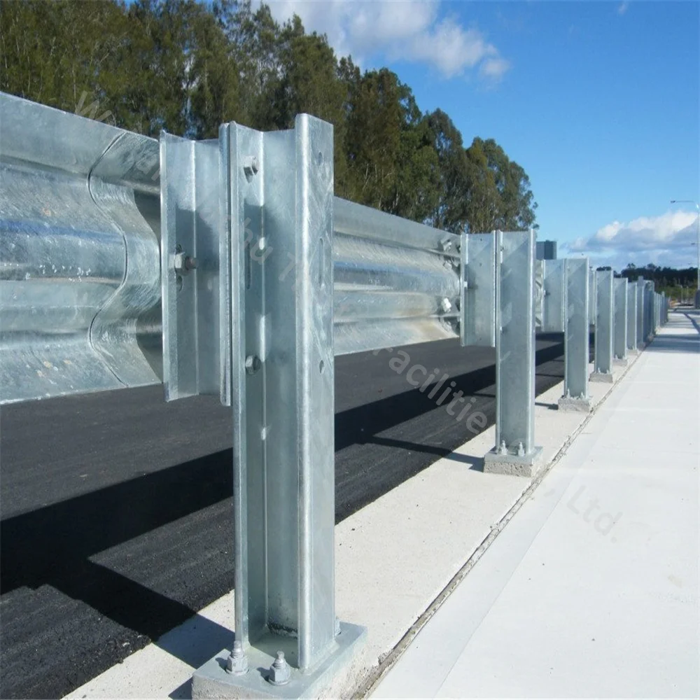 Highway Guardrail Per Meter Roadside Crash Barrier - Buy Crash Barrier ...