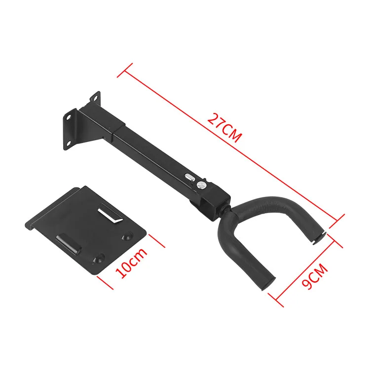 OEM черная настенная подставка для гитары с крючком Регулируемая на 180 градусов адаптером SlatWall