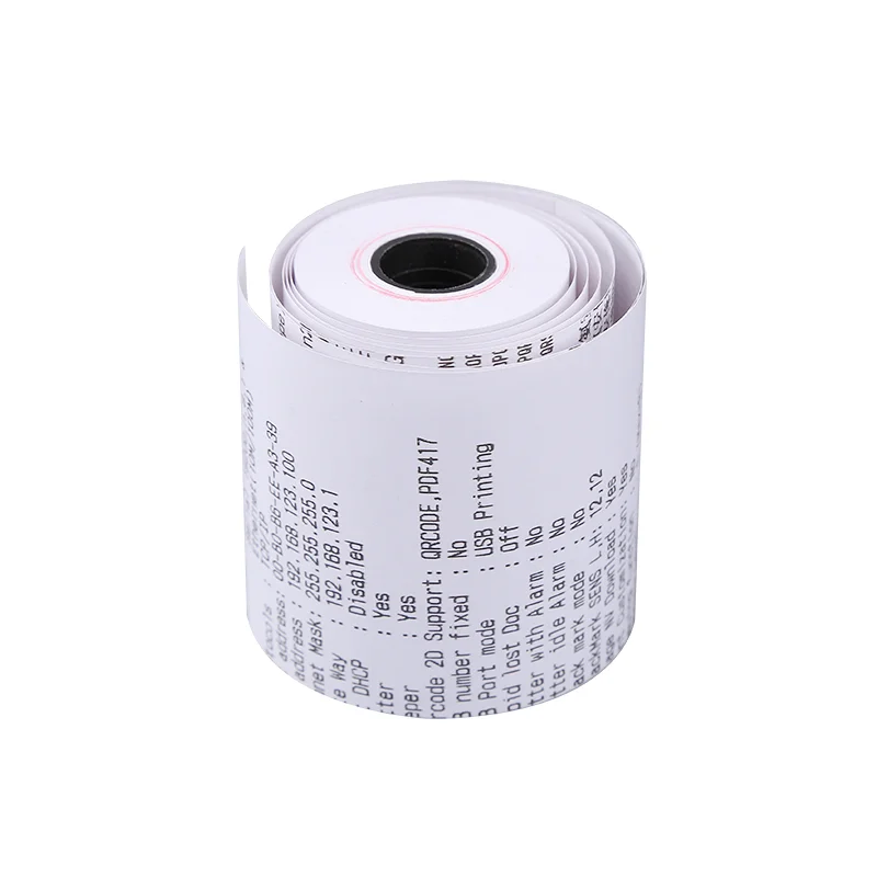 Custom printed thermal paper for pos waterproof bpa free thermal paper rolls