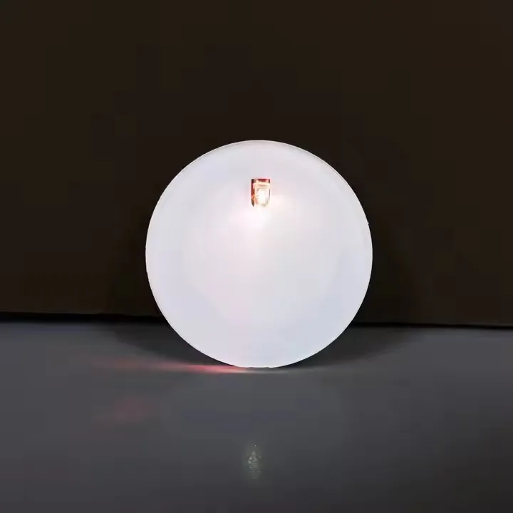 RubySub Sublimation Light up Button Customized Printing Acrylic Name Tag With LED Light