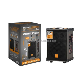 NDR Factory Price NDR-C8 Portable 40W  Speaker 8 " Promotion Price Outdoor Wireless Party Speaker