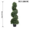 Green Artificial Spiral Cedar Topiary Tree (90cm/2.95ft)