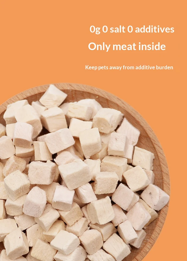 product oem pet freeze dried cat snacks chicken breast duck breast egg yolk salmon liver-1