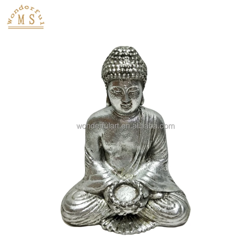 Polystone Sitting Buddha figurines Large and Middle size for Garden Outdoor Decoration
