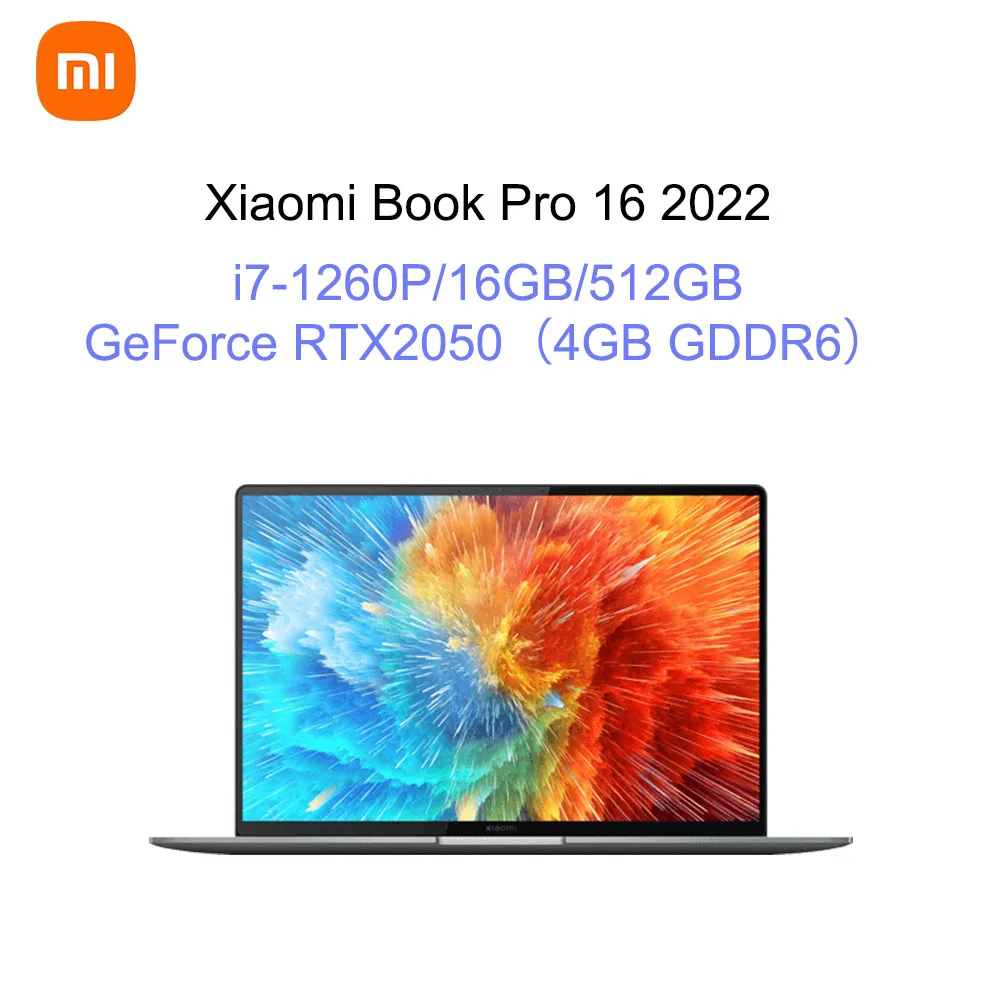 Xiaomi Book Pro 16 2022 OLED 4K Touch Screen i7-1260P / i5-1240P RTX 2050 /  Iris Xe Xiaomi notebook