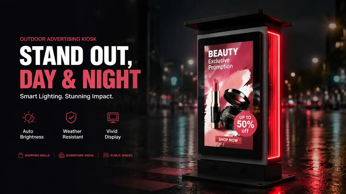 65 inch outdoor digital signage totem