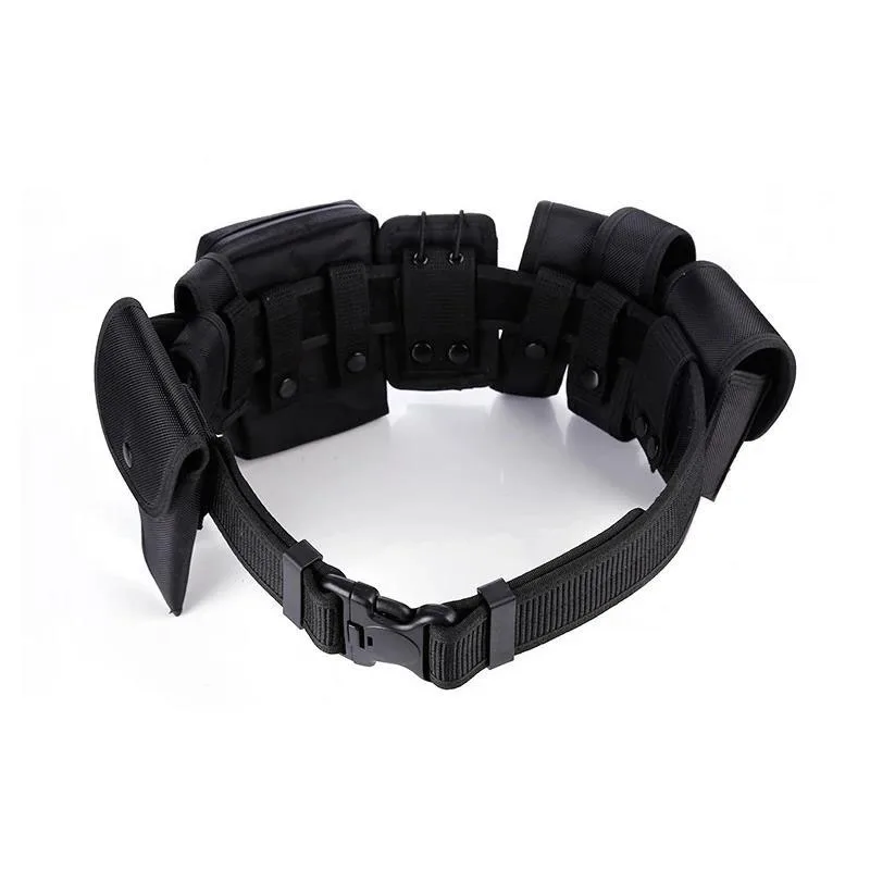 Detachable Adjustable Tactical Belts High Quality Training Hunting Accessories Security Practical Kit Duty Belt with Pocket