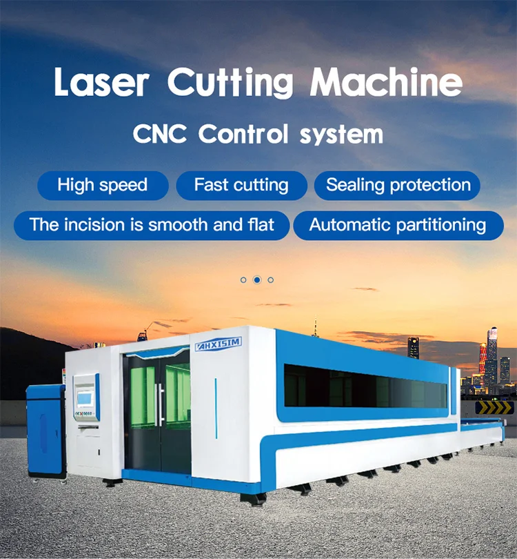  Metal Sheet Fiber Laser Cutting Machine Enclosed