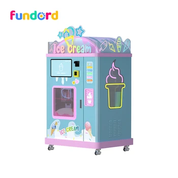 FUNDORD best sales fully automatic ice cream vending machine with touch screen