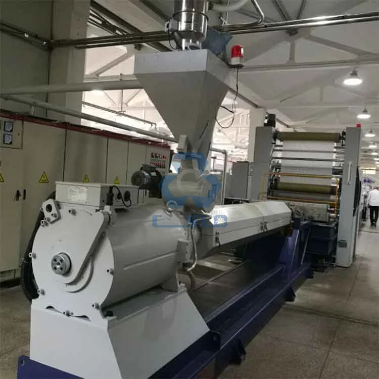 HIGH TENSILE FIBRILLATED FLAT FILM EXTRUSION MACHINE