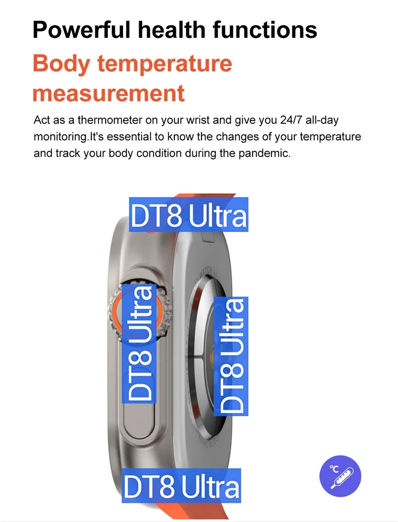 2023 New Series 8 Ultra Smartwatch DT NO.1 DT8 Ultra NFC Watch Calling Smart Watch DT8 Ultra (11).jpg