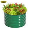 Vert foncé + lit de jardin surélevé