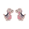Dinosaur animal Focal bead Rose Brown SA284
