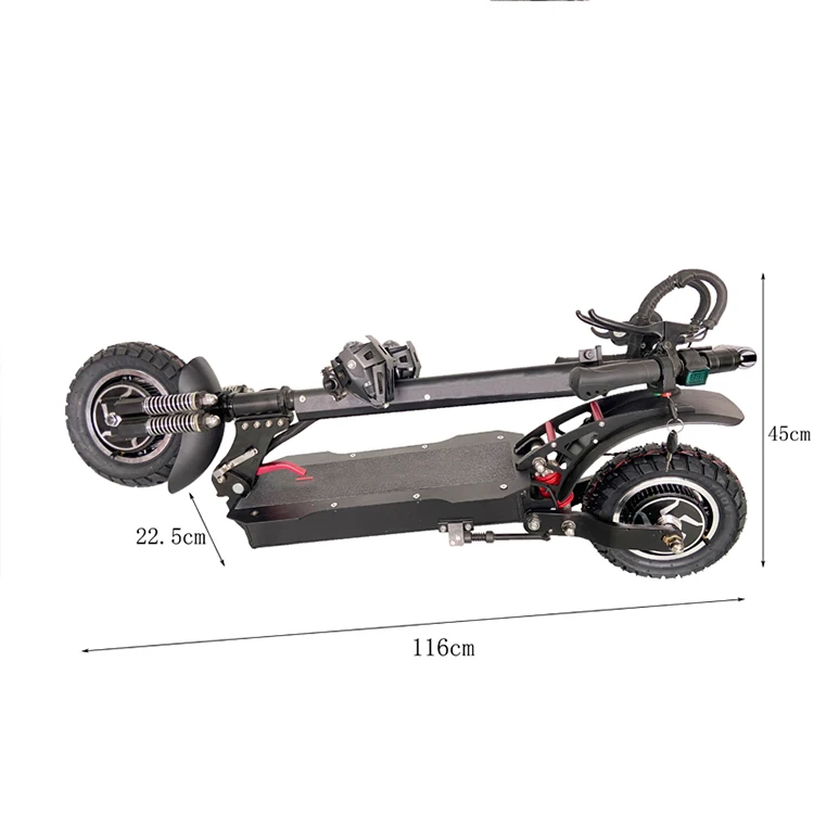Shenzhen 120km Long Range Max Load 200kg Heavy Duty Electric Scooter