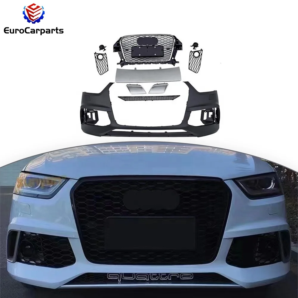 Front Bumper And Grille For Audi Q3 20122015 Year Upgrade To Rsq3
