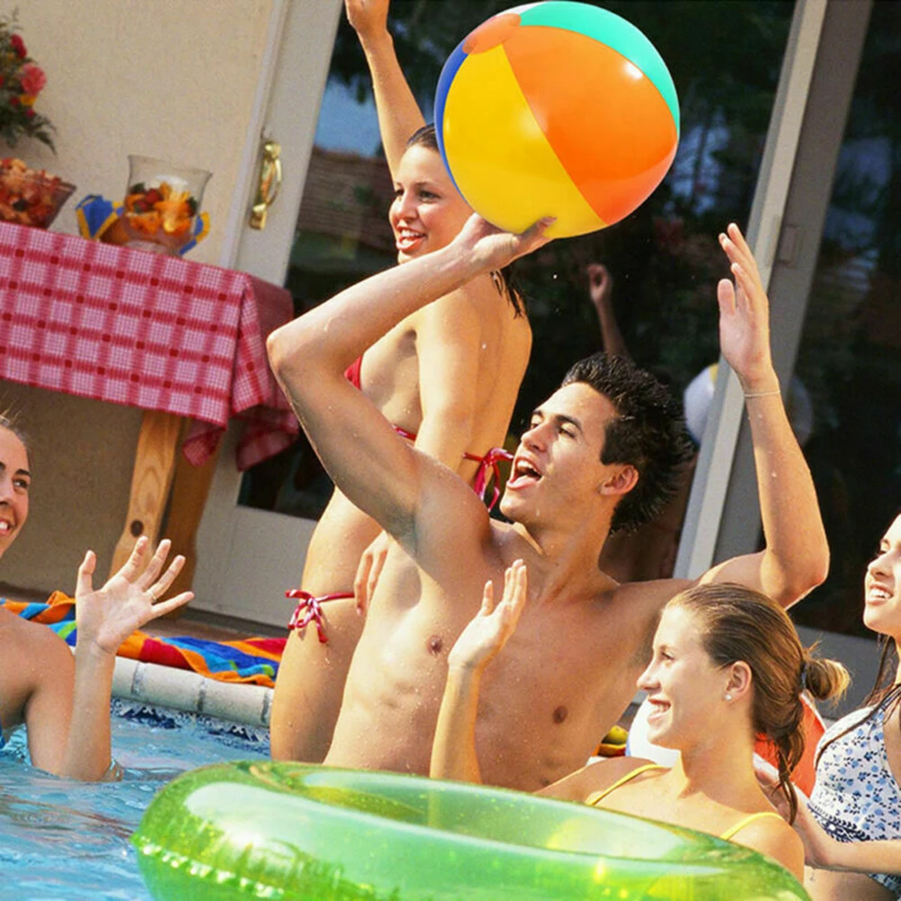Factory Wholesale Customized Colored Small Self Inflatable Pvc Beach Ball Inflatable Ball