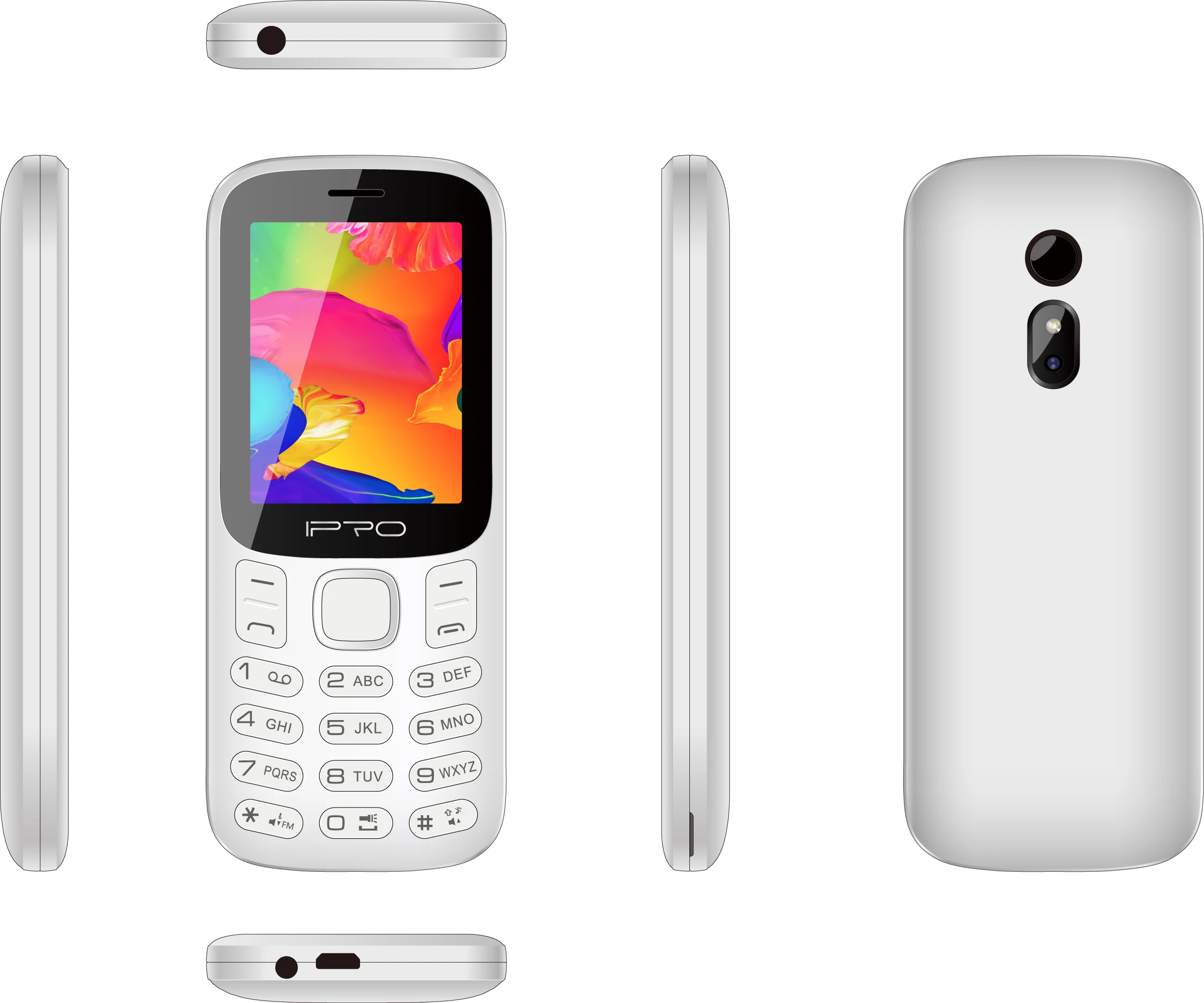 ipro Factory hot sell Keypad button Cellphone Unlocked Mobile Phone latest ipro feature phone with camera oem keyboard