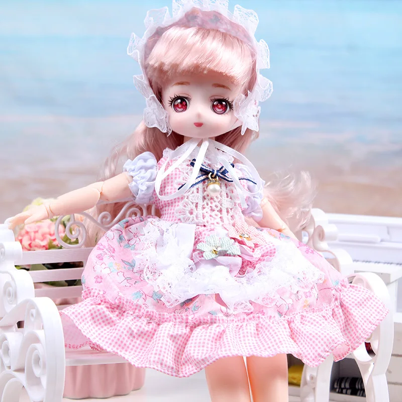 Oueneifs 1/6 BJD Doll Regalo Sorpresa Stile Coreano Glitter Gonna per Compleanno Piccoli Giocattoli Carini Resina per 15+ Anni