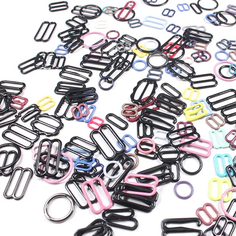 Factory Price Bra Adjustable Slider and Ring Bra Accessories Bra Hook and Eye Slider Swimwear Bikini Buckle