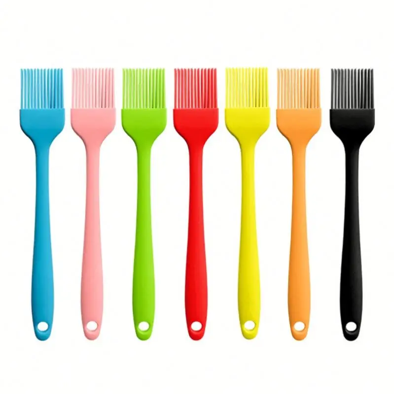 USSE Kitchen Eco-friendly Non-Stick Durable Heat-Resistant Silicone Basting Pastry Brush Metal Handle Korean Style for BBQ