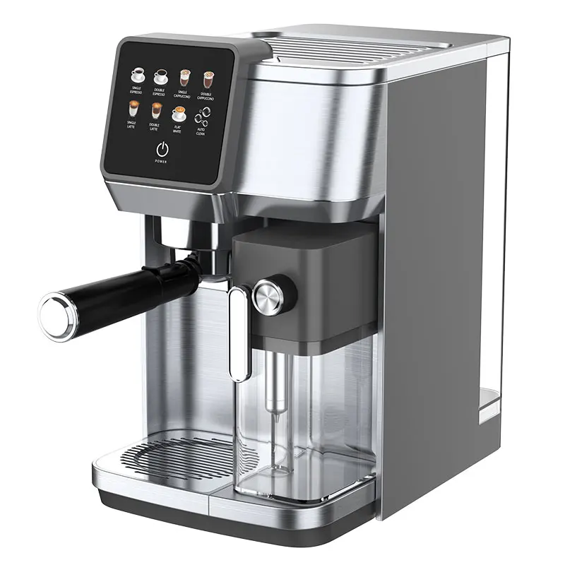 Aifa Full Function Commercial Household Digital Button Espresso Machine With Milk Frother Smart Coffee Maker with Milk tank