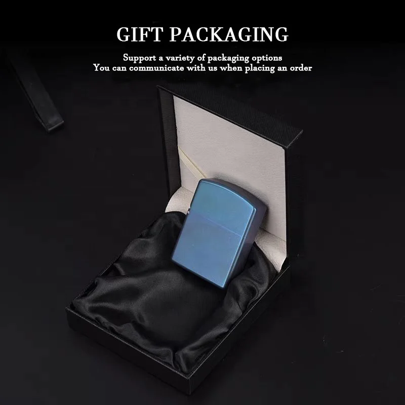 Custom Cool Metal Flint Cigarette Lighter Windproof Titanium Unique Lighters