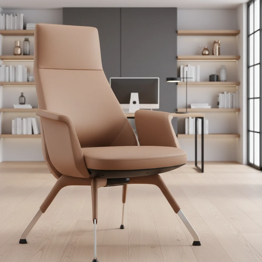 Modern Design Ergonomic PU Leather Executive Task Chair with Adjustable Height 5