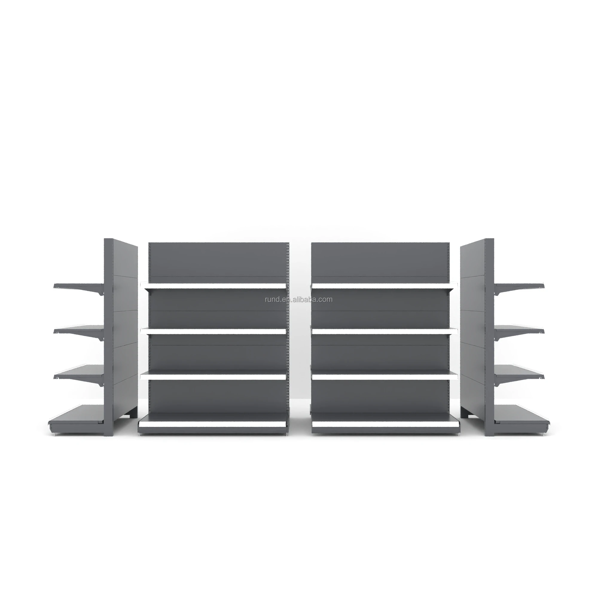 Supermarket Display Shelf Single-Sided 35-40KG Heavy Duty Steel and Metal Convenience Store Racks for Toys Shop Shelves
